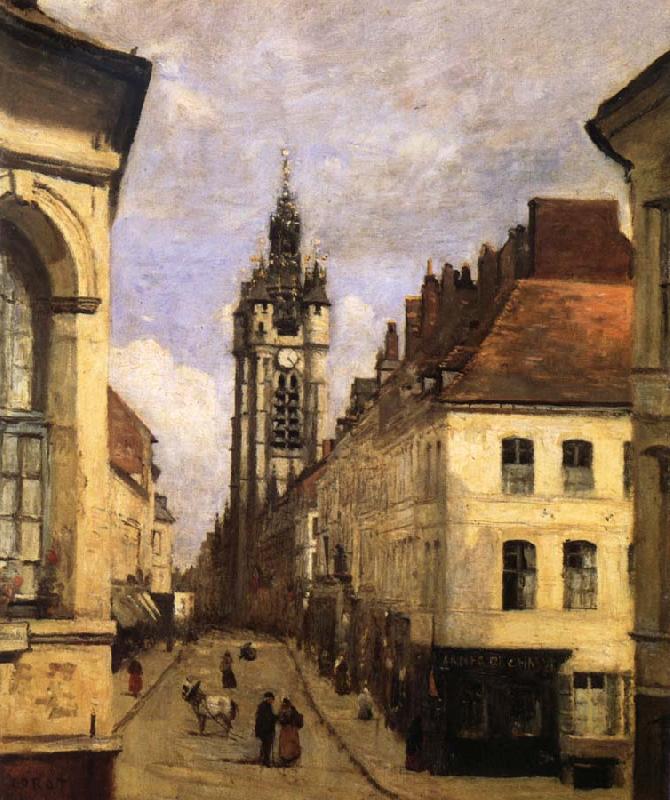 Corot Camille The bell tower of Doual